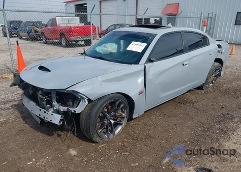 2021 Dodge Charger Scat Pack из США, поврежденный, VIN 2C3CDXGJ2MH593262